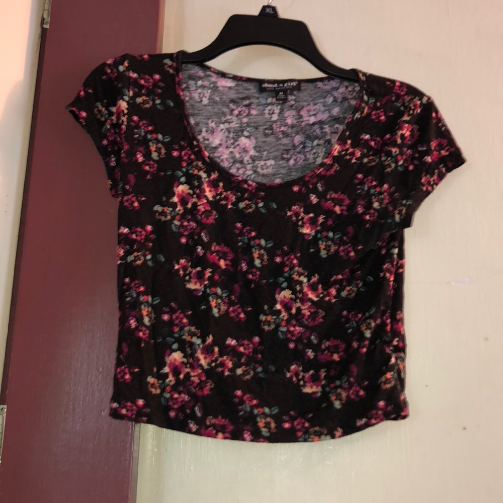 floral crop top
